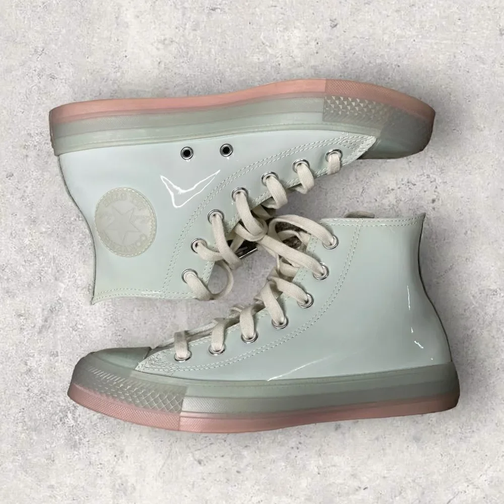 Converse All Star Chuck Taylor Teal Tint Pink Foam Sneakers - Picture 2 of 8